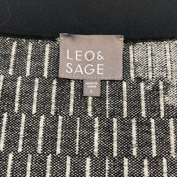 LEO & SAGE Revolve Brand | Sweater Pencil Skirt | Black & Grey | Size Large - Picture 6 of 11